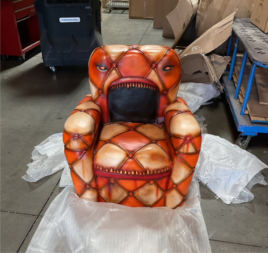 Monster Chair Halloween Over Sized Statue