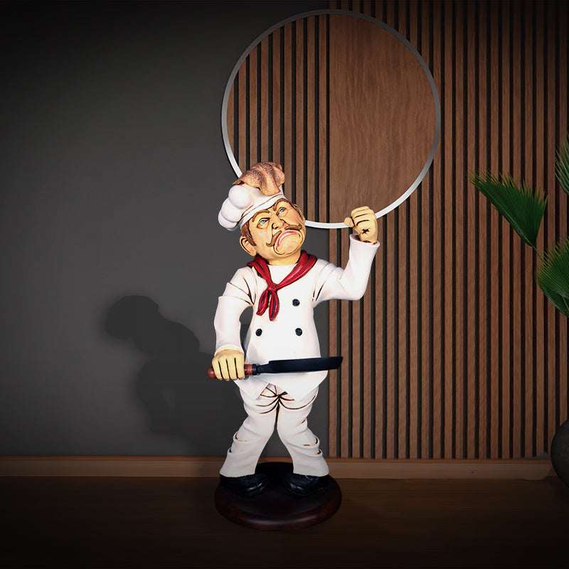 Pancake Chef Life Size Statue