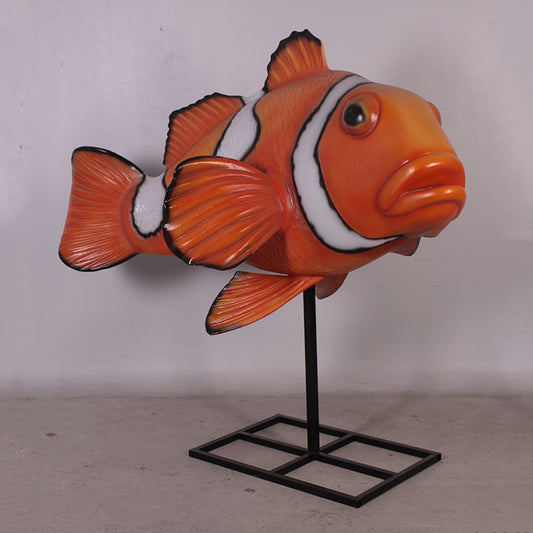 Giant Clown Fish Life Size Statue