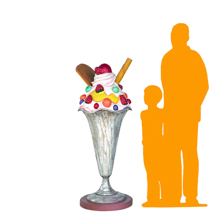 Ice Cream Sundae Over Sized Statue