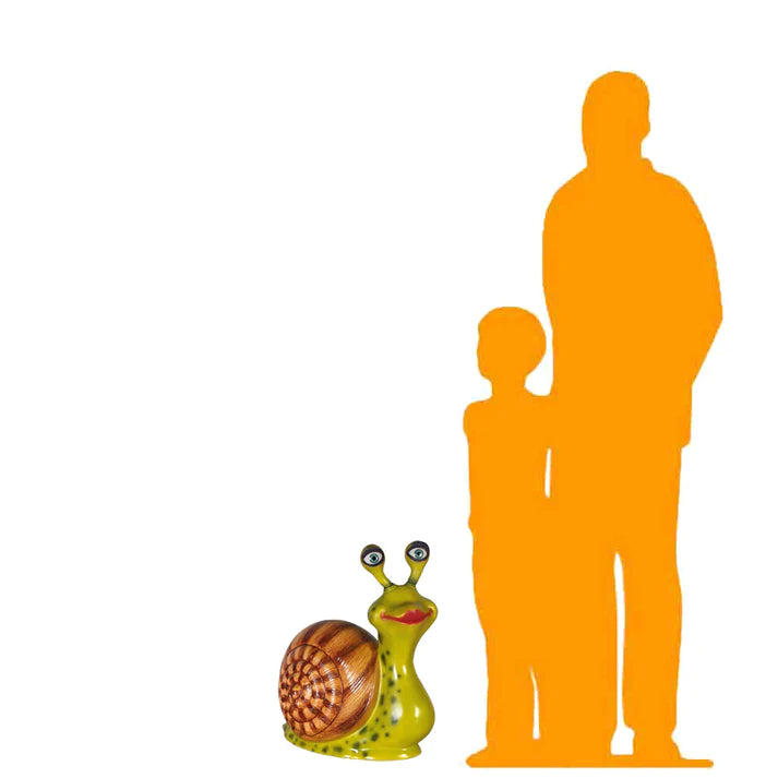 Comic Female Snail Over Sized Statue
