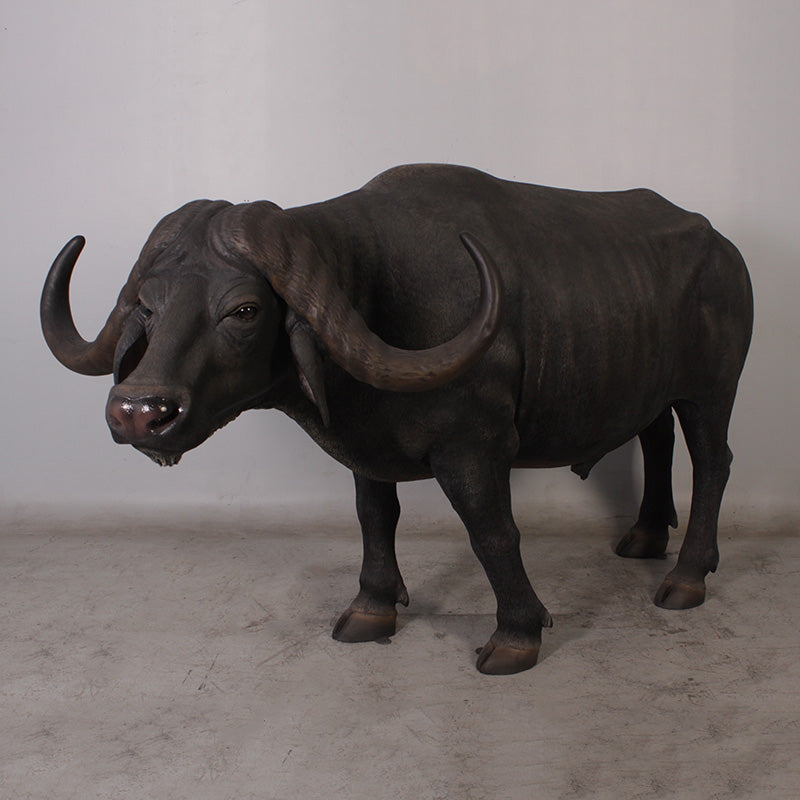 African Buffalo Life Size Statue