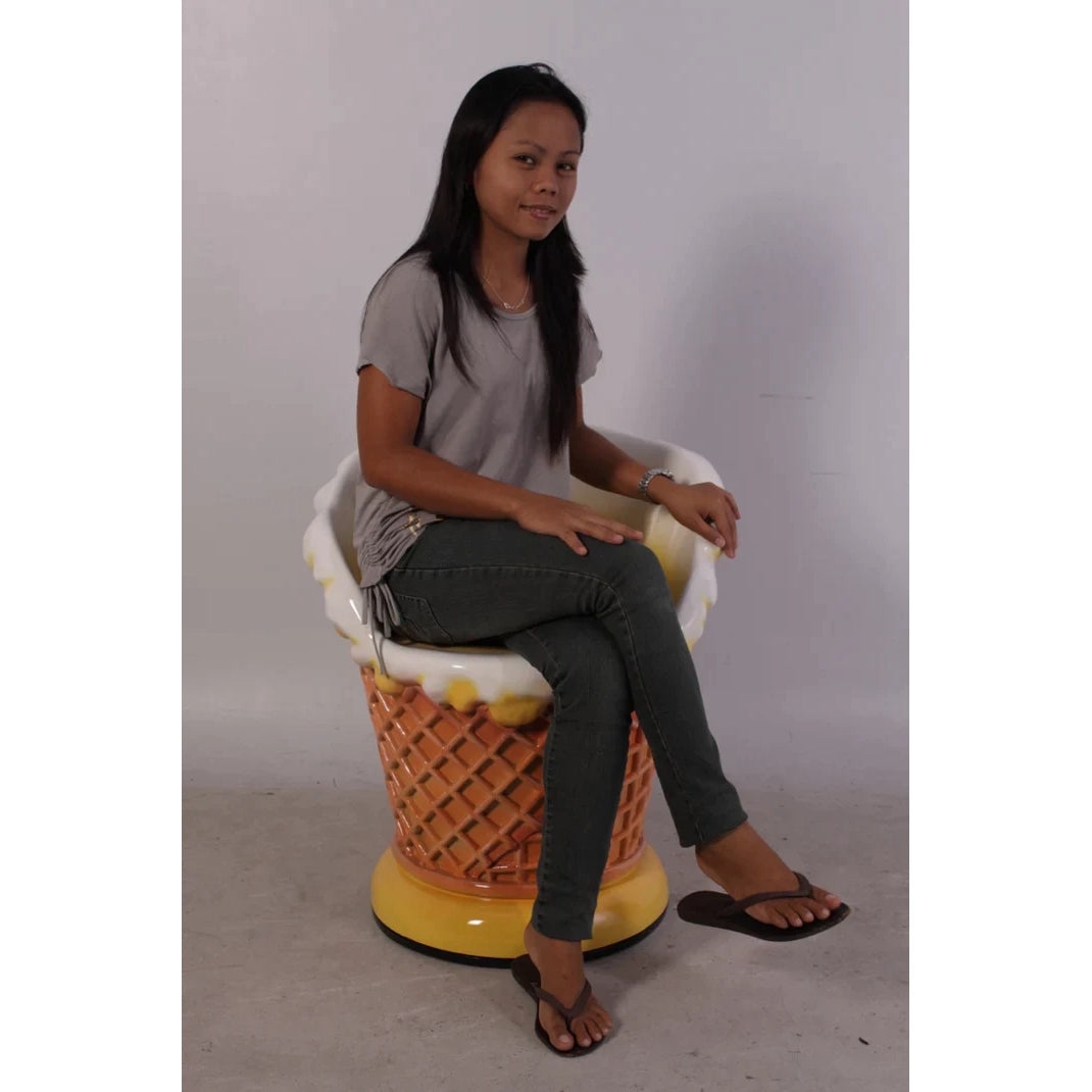 Ice Cream Chair Statue