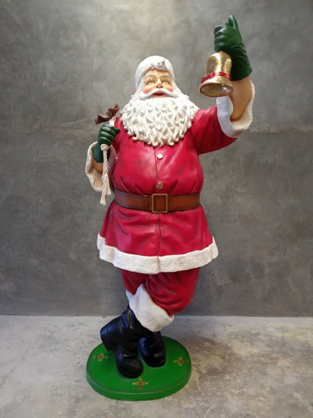 Santa Claus with Beard Life Size Statue