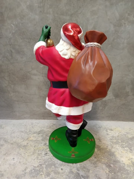 Santa Claus with Beard Life Size Statue