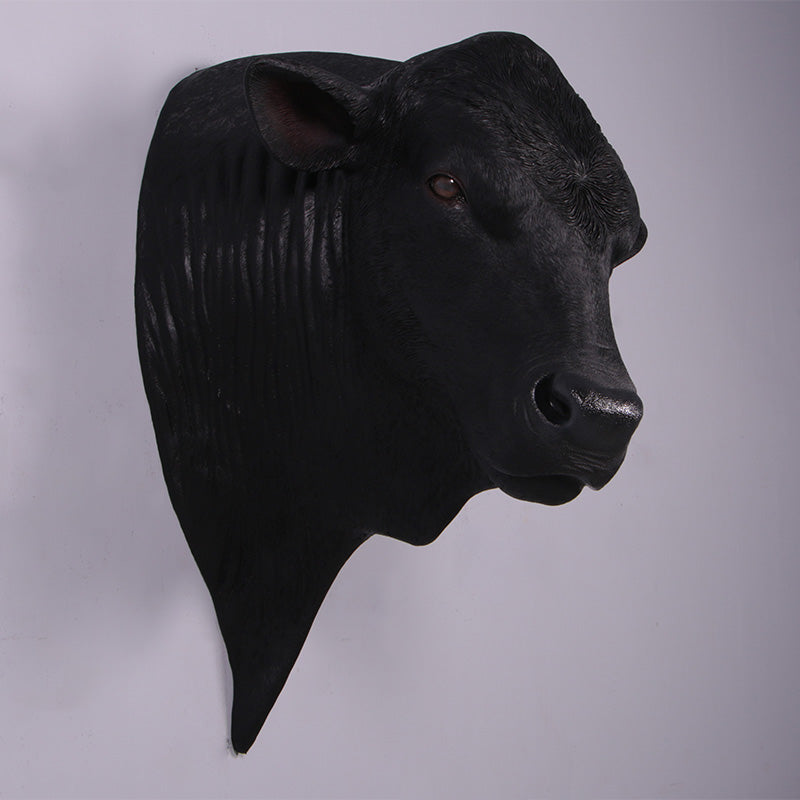 Angus Bull Shoulder Mount Life Size Statue