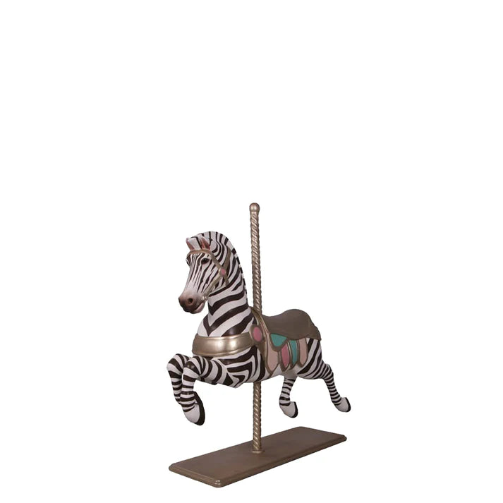 Carousel Zebra Life Size Statue