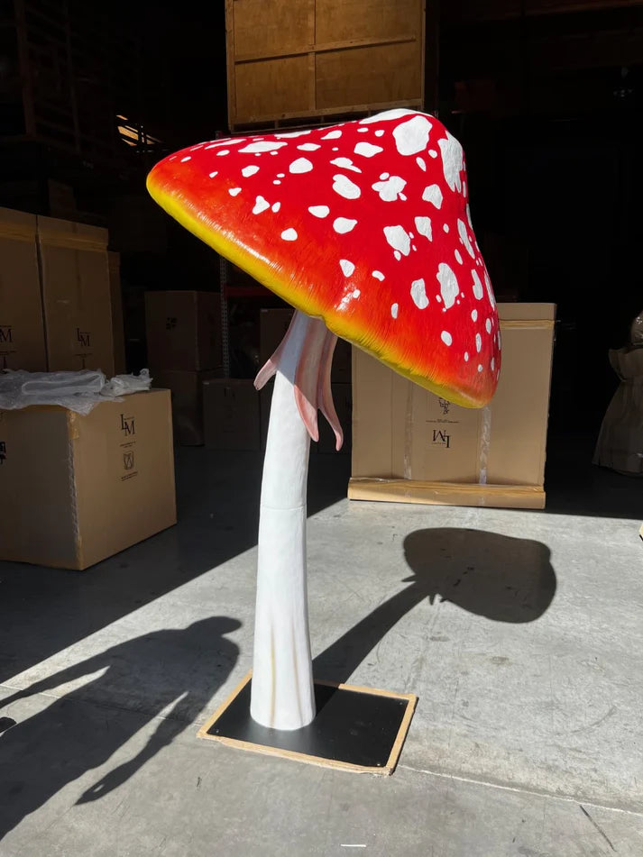 Parasol Mushroom Over Sized Statue
