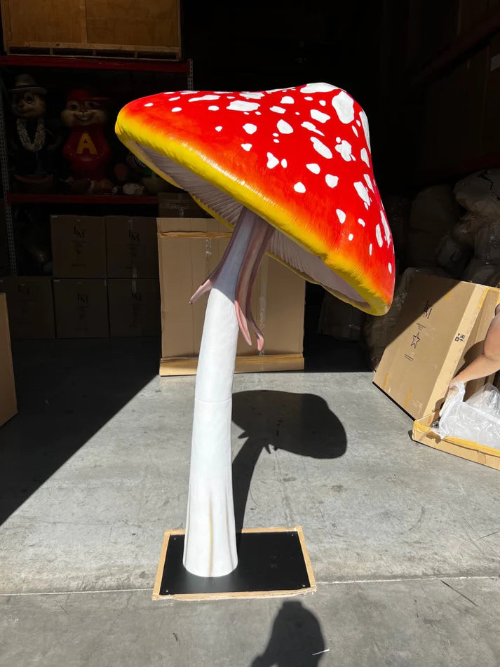 Parasol Mushroom Over Sized Statue