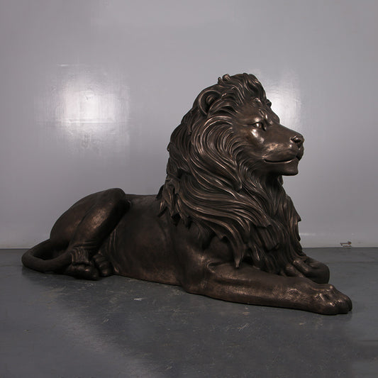 Majestic Castle Lion Life Size Statue