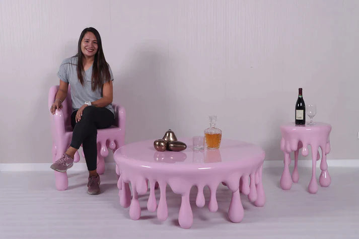 Melting Drip Side Table Statue