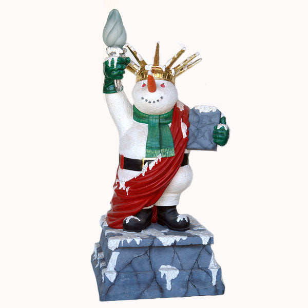 Snowman Liberty Life Size Statue