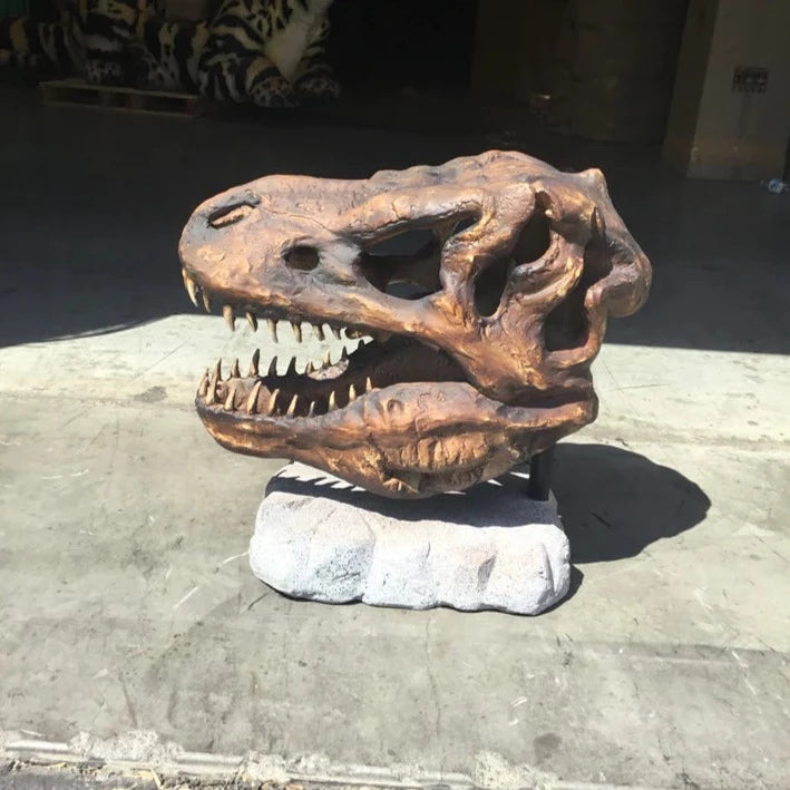 T-Rex Skull Statue