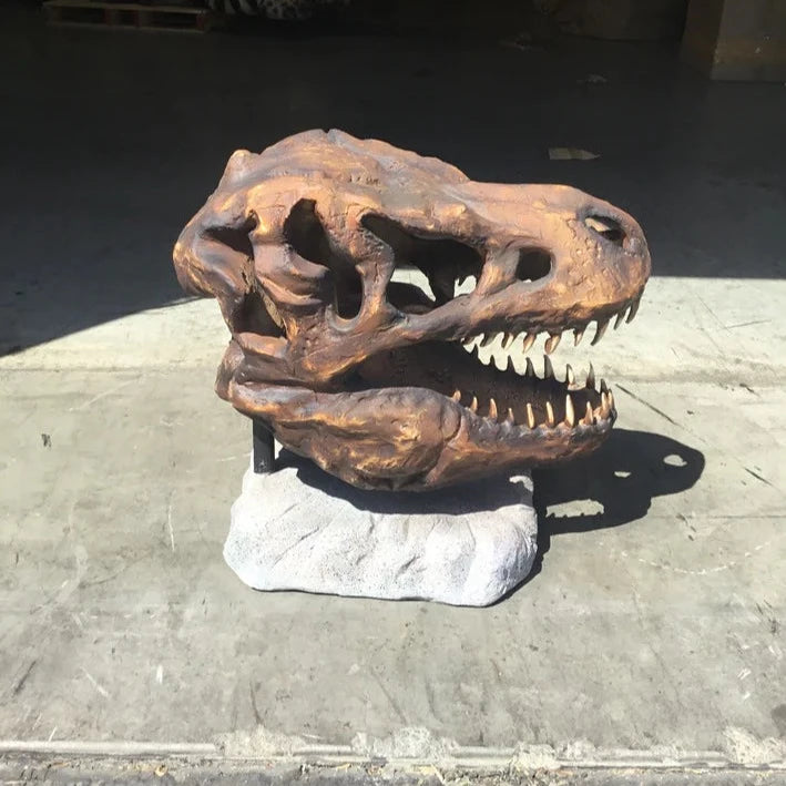 T-Rex Skull Statue