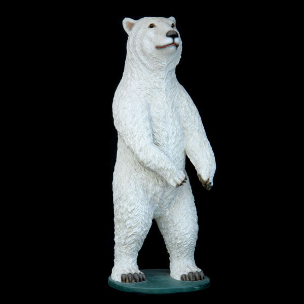 Polar Bear Standing Life Size Statue