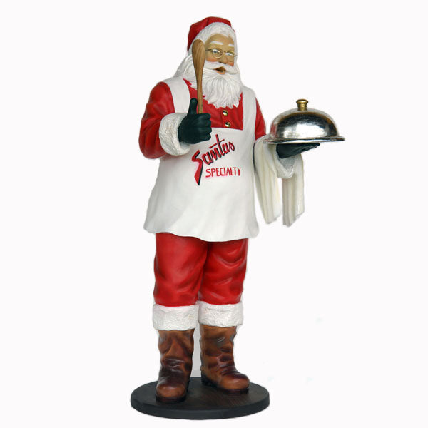 Santa Chef Life Size Statue