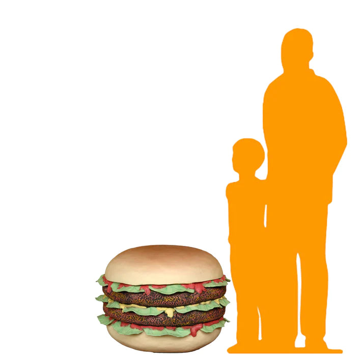Cheeseburger Over Sized Statue