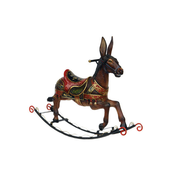 Rocking Donkey Life Size Statue