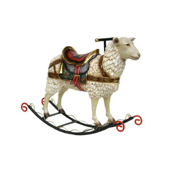 Rocking Sheep Life Size Statue