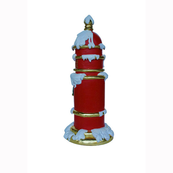 Santa Mailbox with Snow Life Size Statue