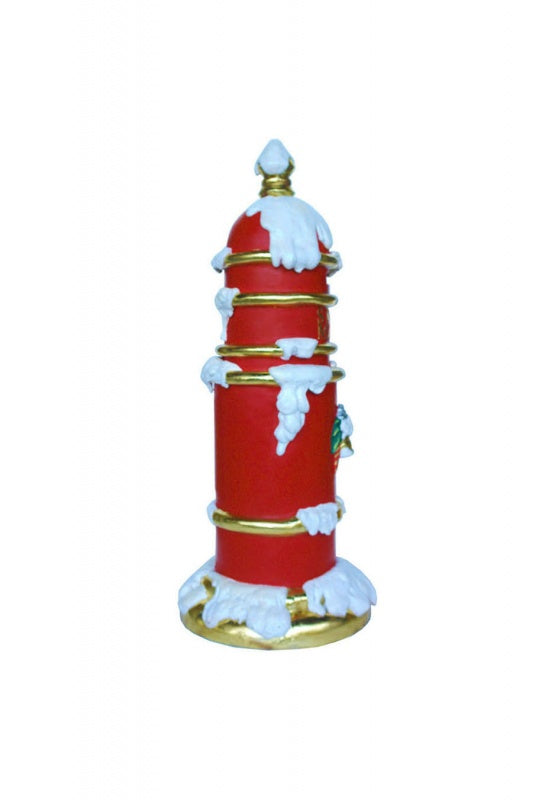 Santa Mailbox with Snow Life Size Statue