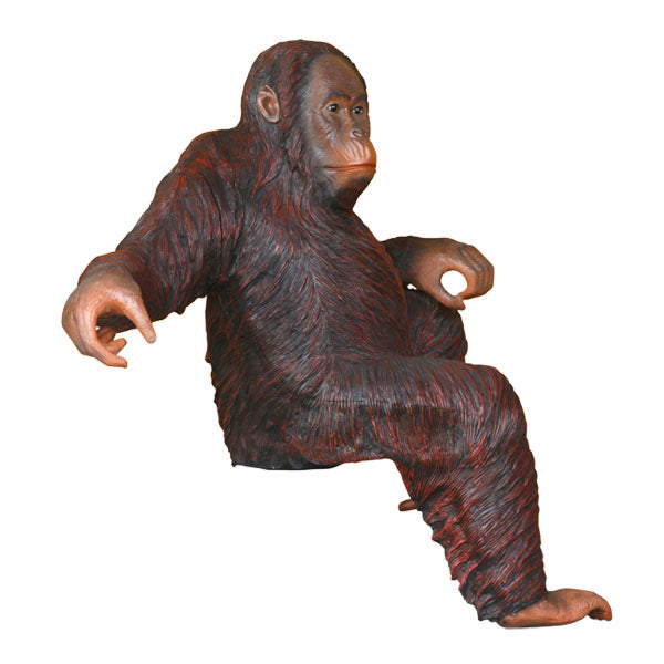 Orangutan Sitting Life Size Statue