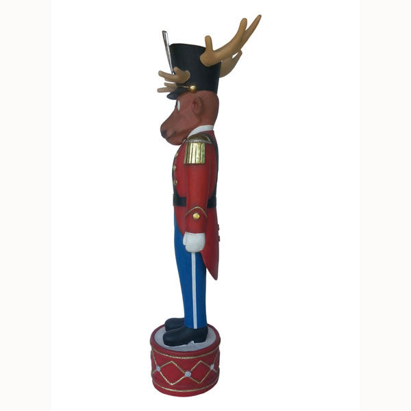 Large Funny Reindeer Toy Soldier Life Size Statue