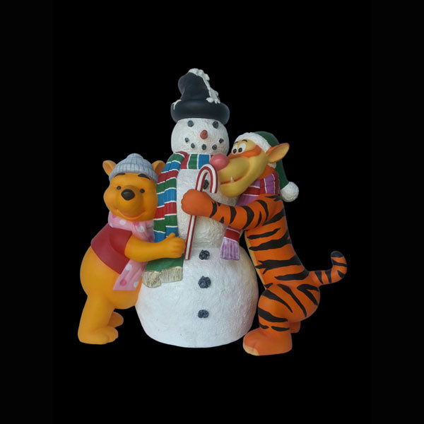 A Winter Hug Life Size Statue