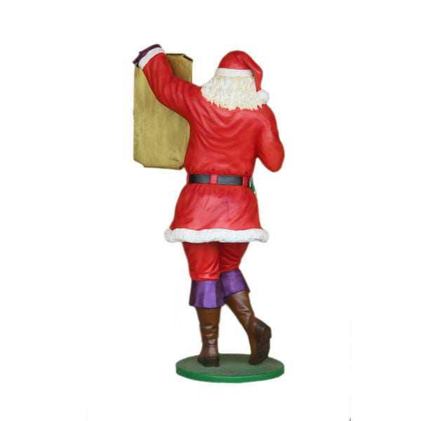 Santa Gay with Menu Life Size Statue