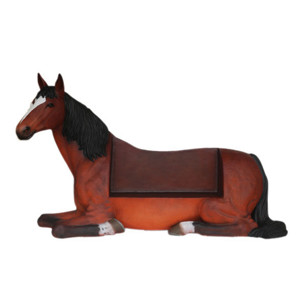 Horse Bench Life Size Statue