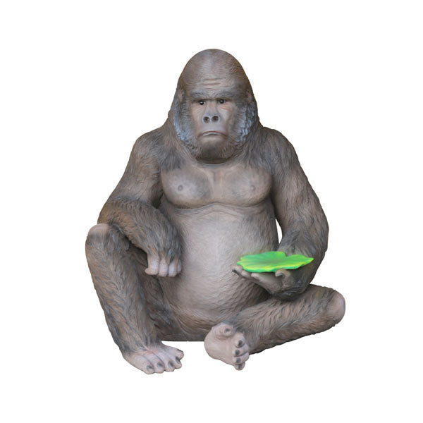 Gorilla Seat Life Size Statue