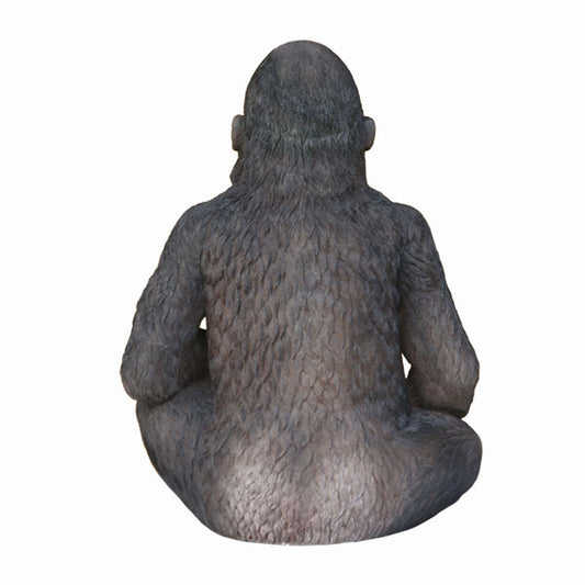 Gorilla Seat Life Size Statue