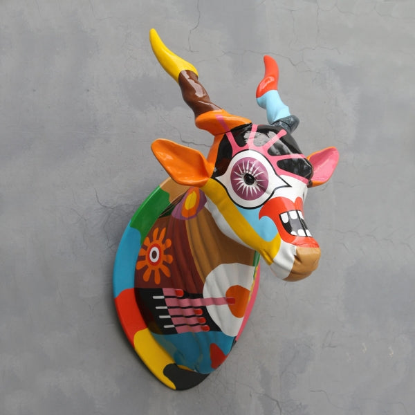Pop Oryx Head Life Size Statue