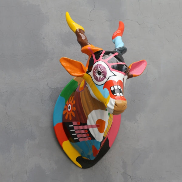 Pop Oryx Head Life Size Statue