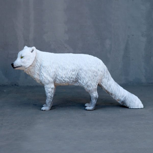 Arctic Fox Life Size Statue