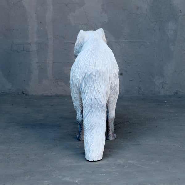 Arctic Fox Life Size Statue