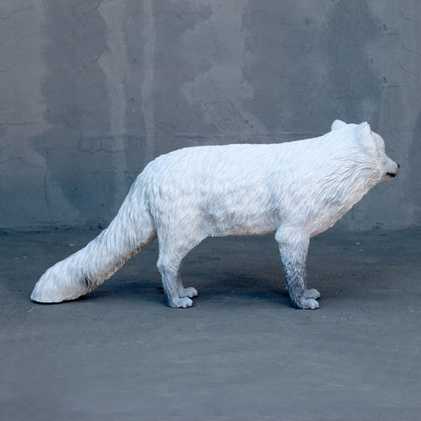 Arctic Fox Life Size Statue