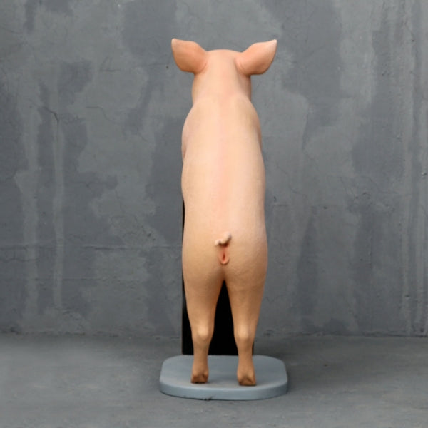 Pig with Menu Life Size Statue