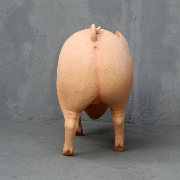 Pig Bench Life Size Statue