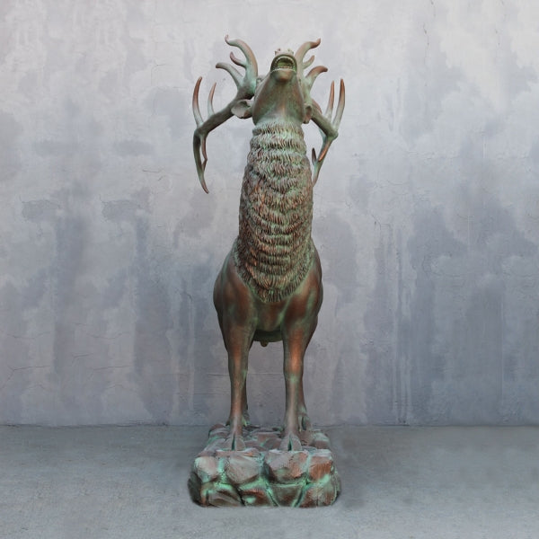 Elk Bronze Life Size Statue