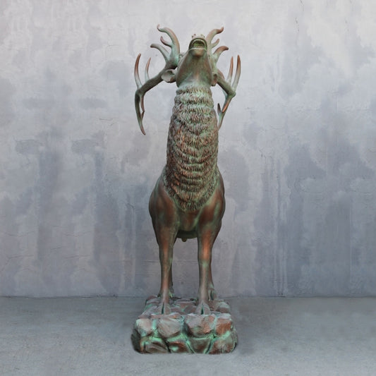 Elk Bronze Life Size Statue