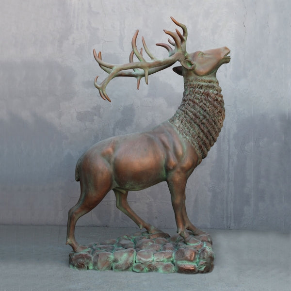 Elk Bronze Life Size Statue