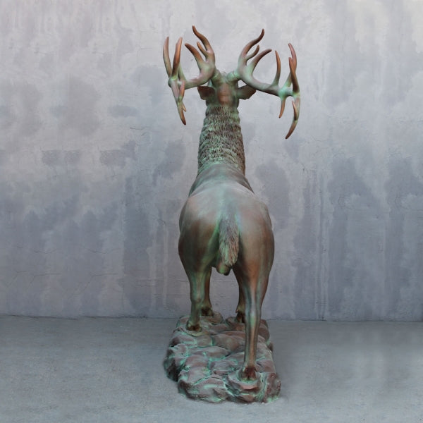 Elk Bronze Life Size Statue