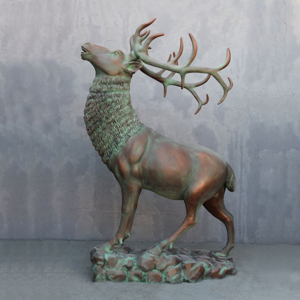 Elk Bronze Life Size Statue