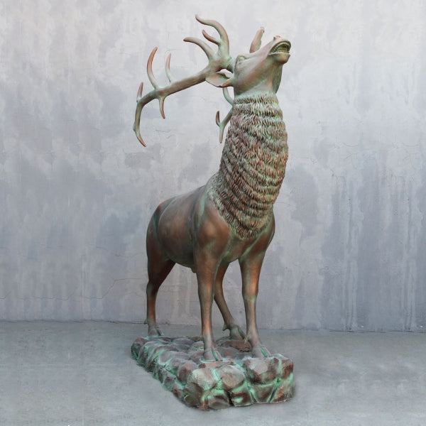 Elk Bronze Life Size Statue