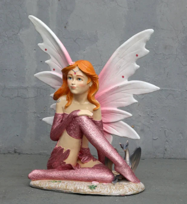 Fairy Sitting Life Size Statue