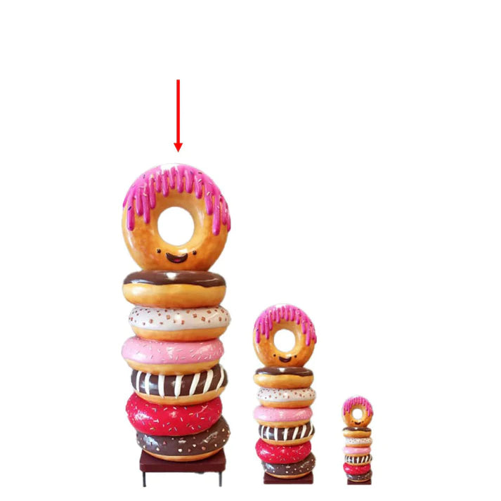 Stacked Donuts Over Sized Statue