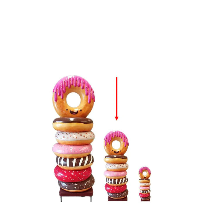 Stacked Donuts Over Sized Statue