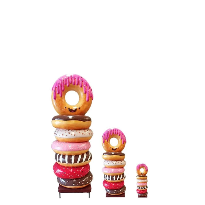Stacked Donuts Over Sized Statue
