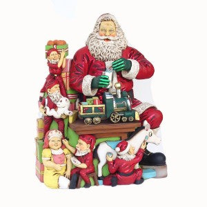 Santa Workshop Life Size Statue